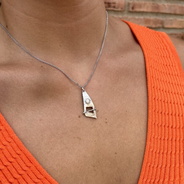 Colgante de Plata Vela de Windsurf - Imagen 3